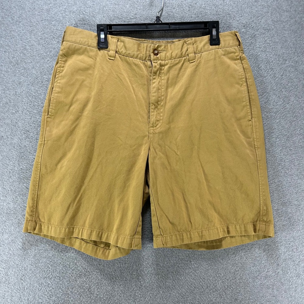 Orvis Chino Shorts Mens 34 Khaki Cotton Classic Outdoor Prep